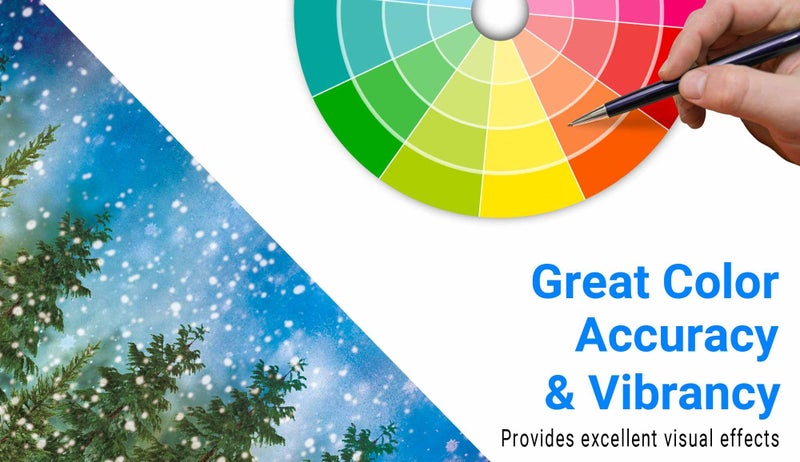 Funnytree 10x8FT Winter Forest Landscape Photography Backdrop Snowy Christmas Pine Tree Background Natural Scene Xmas Party Wall Decoration Supplies Photo Booth - Image 4